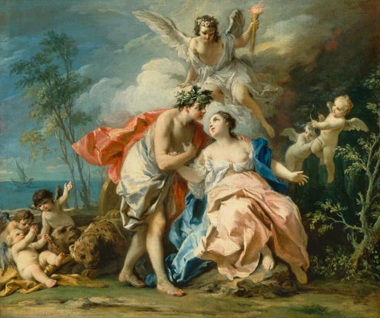 Bacchus and Ariadne from Jacopo Amigoni