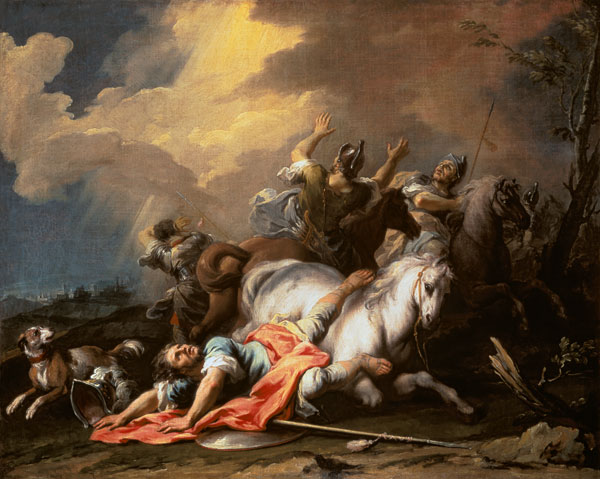 The conversion of the Saulus. from Jacopo Amigoni