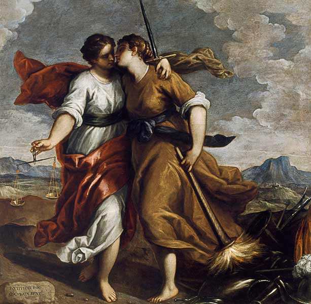 Justice and Peace from Jacopo Palma il Giovane
