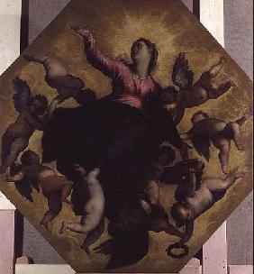 Madonna Carried by Angels (ceiling fresco)