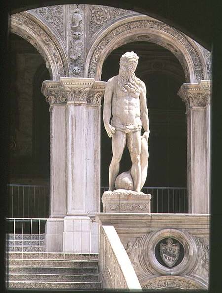 Neptune: colossal statue from Jacopo Sansovino