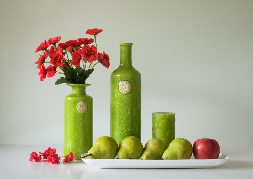 Red and Green with Apple and Pears from Jacqueline Hammer