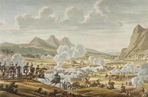 The Battle of Mount Tabor, 27 Ventose, Year 7 (17 February 1799) engraved by Louis Francois Couche ( from Jacques Francois Joseph Swebach