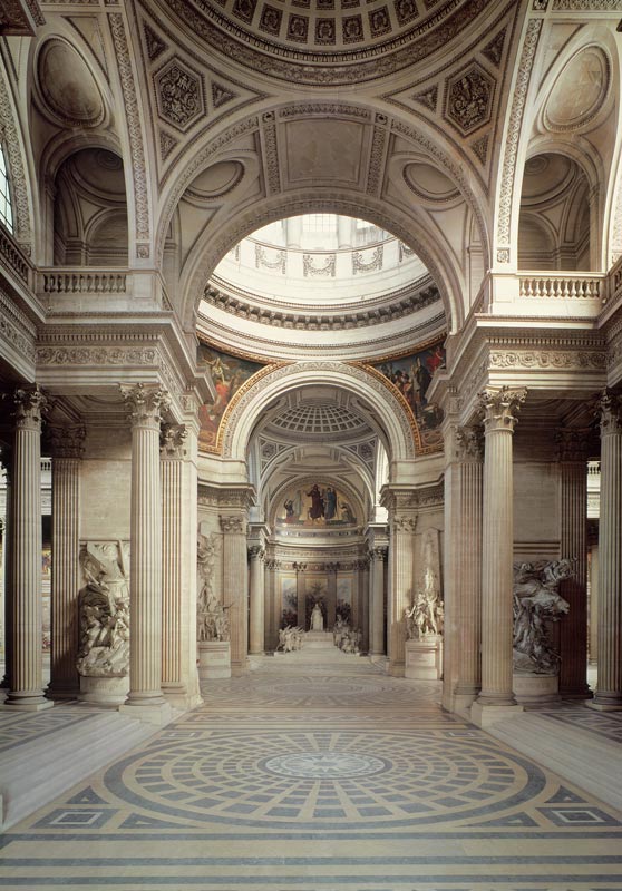 Interior view from Jacques Germain Soufflot