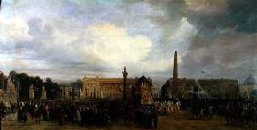 The Ceremony for the Return of Napoleon's Ashes in 1840: The Cortege Entering the Place de la Concor