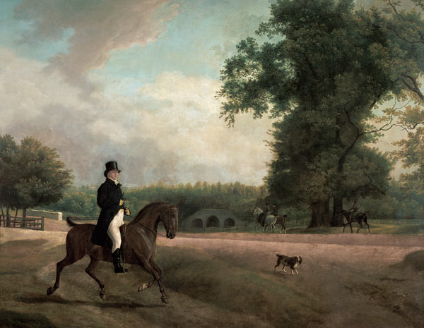 George Luving on horseback from Jacques-Laurent Agasse