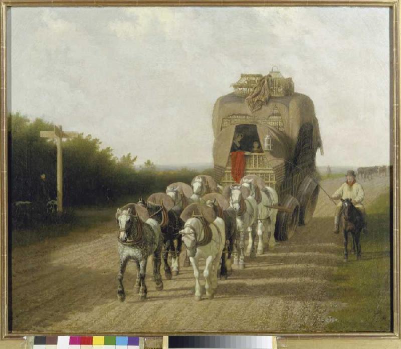 The parcel post of Ludlow. from Jacques-Laurent Agasse