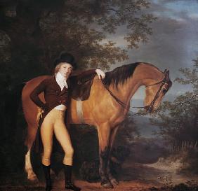 Self-portrait with horse.