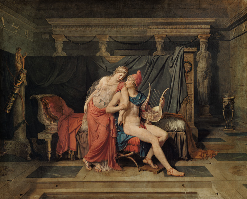 The love of Paris and Helena. from Jacques Louis David