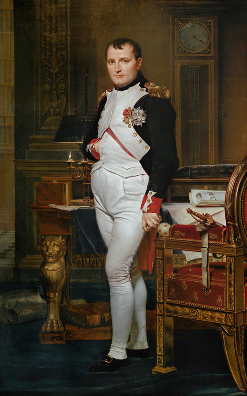 Napoleon Bonaparte (1769-1821) in his Study at the Tuileries from Jacques Louis David