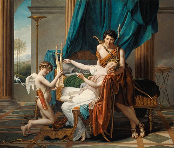 Sappho and Phaon from Jacques Louis David