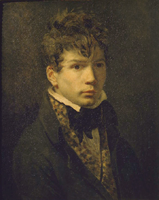 Portrait of a young man, probably a self-portrait of Ingres from Jacques Louis David