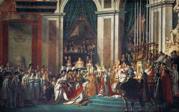The Coronation of Napoleon at Notre-Dame de Paris on December 2, 1804 from Jacques Louis David