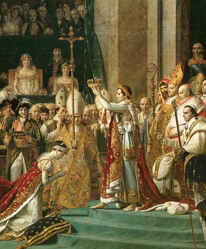 Napoleon crowns empress Joséphine from Jacques Louis David