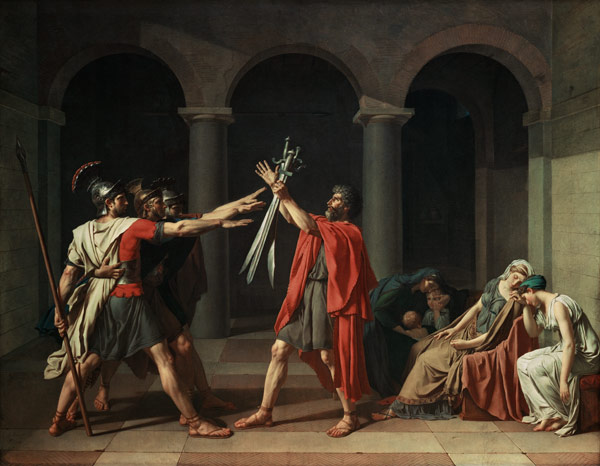Oath of the Horatii from Jacques Louis David