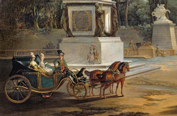 The Entrance to the Tuileries from the Place Louis XV in Paris, c.1775 (detail of 209920) from Jacques Philippe Joseph de Saint-Quentin