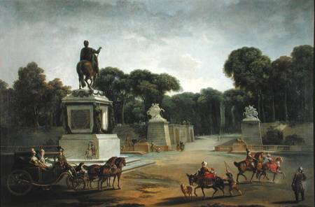 The Entrance to the Tuileries from the Place Louis XV in Paris from Jacques Philippe Joseph de Saint-Quentin