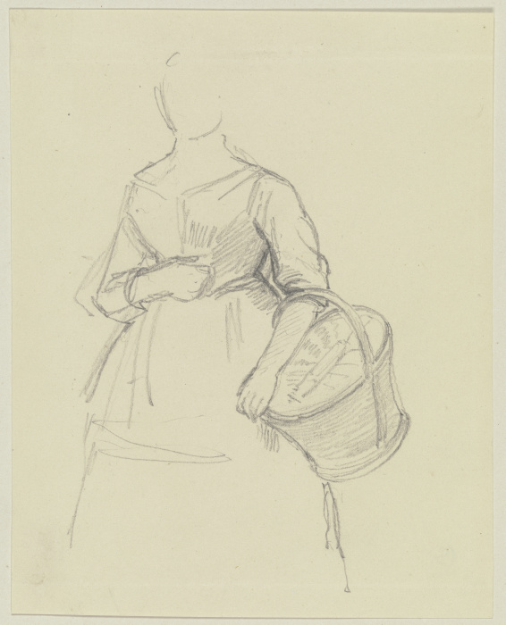 Woman with basket from Jakob Becker
