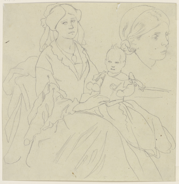 Mother with child from Jakob Becker