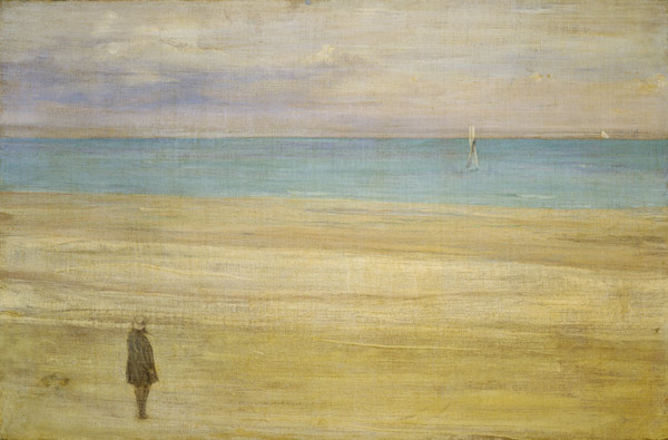 Harmony in blues and silver Trouville from James Abbott McNeill Whistler