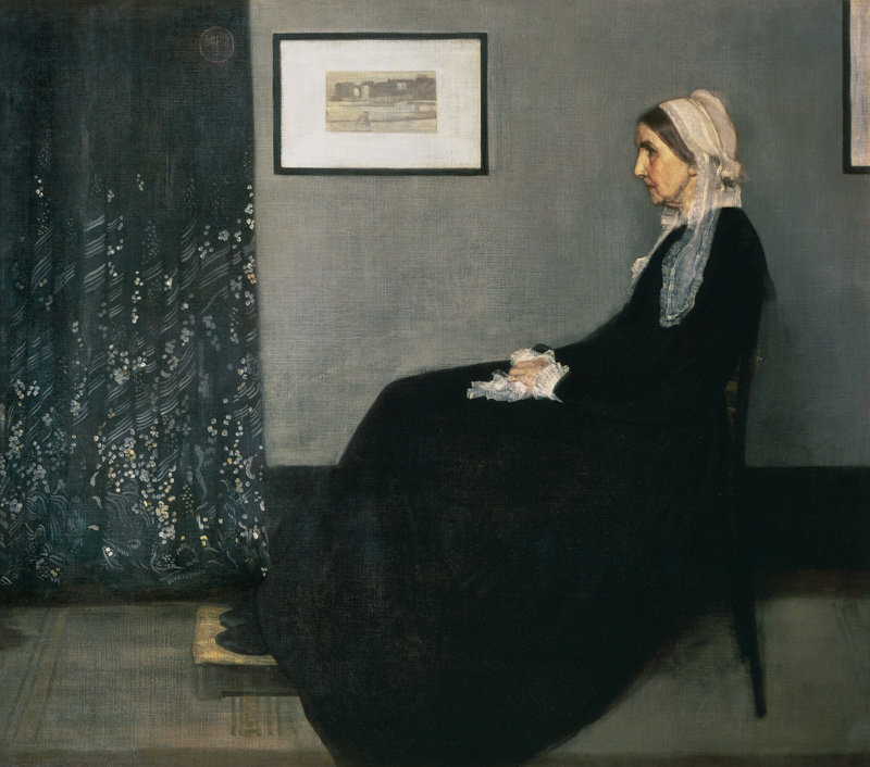 Arrangement in Black and Grey No. I, The artiste of Mother from James Abbott McNeill Whistler