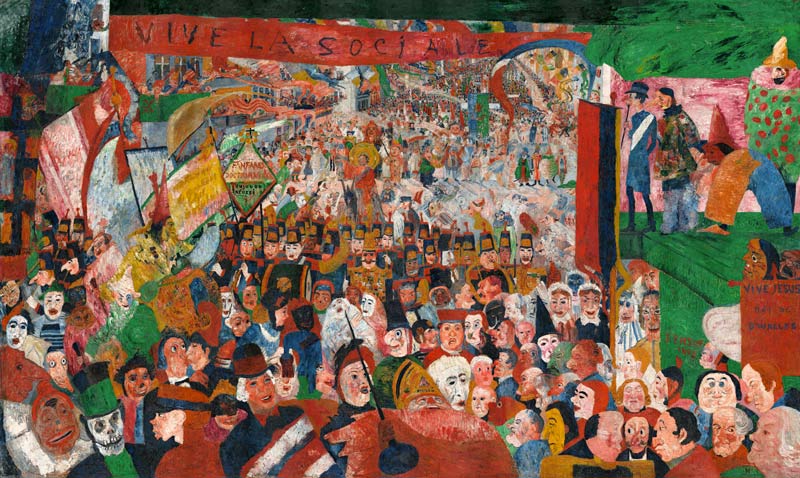 Christs Triumphant Entry into Brussels, 1888 from James Ensor