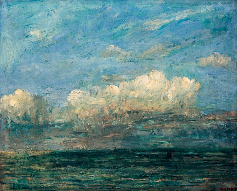 Seascape with white cloud from James Ensor
