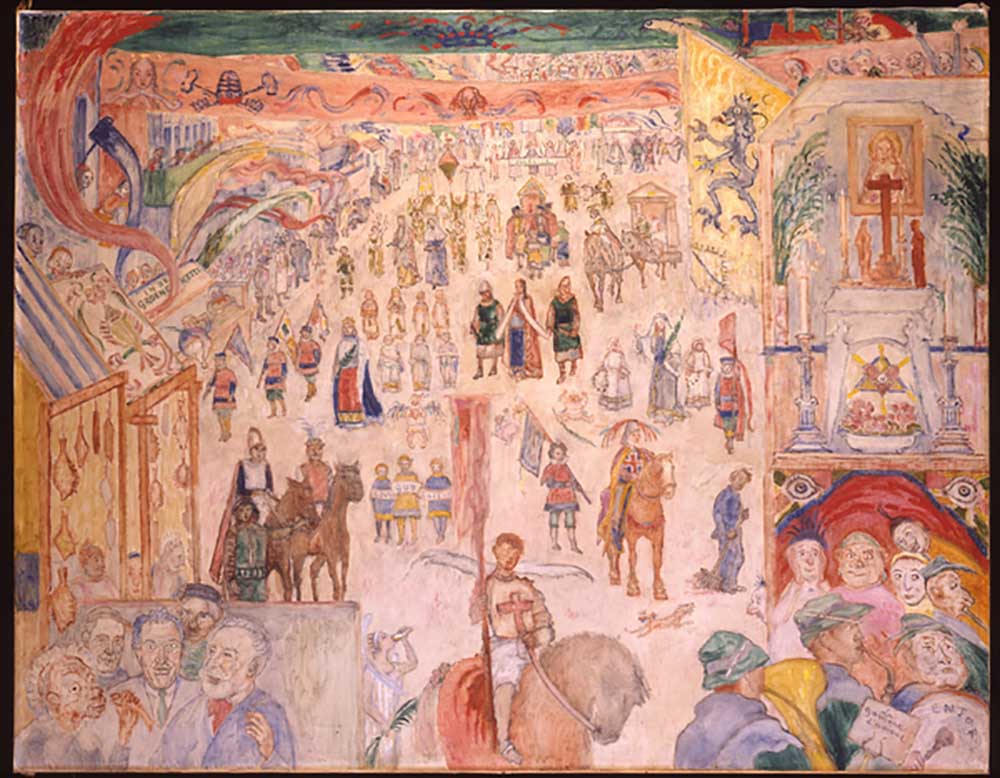 The Procession of Saint Godelieve of Ghistelles; La Procession de Sainte Godelieve a Ghistelles, 193 from James Ensor