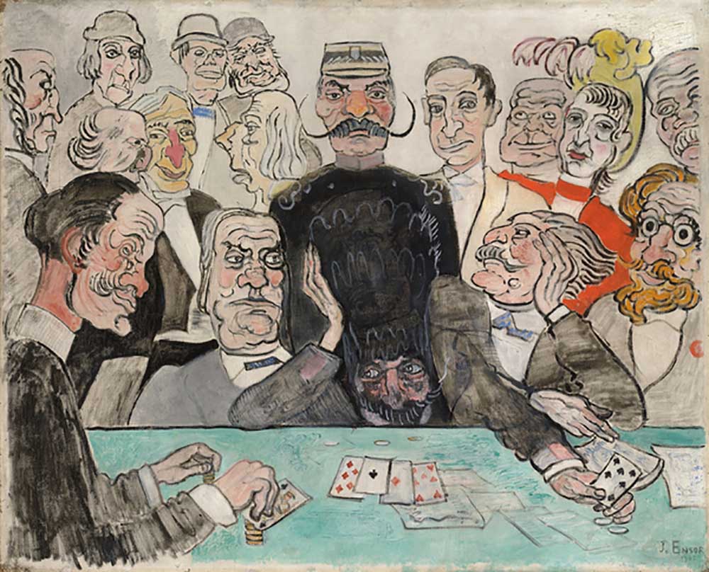 The Gamblers; Les Joueurs, 1902 from James Ensor