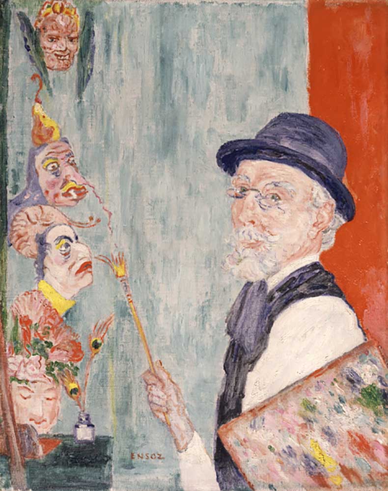 Self-Portrait with Masks, 1937 from James Ensor