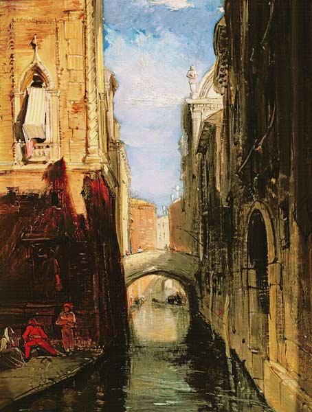 A Side Canal, Venice
