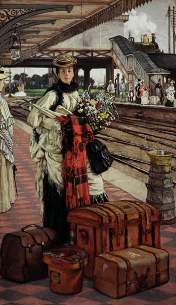 Waiting at the Station, Willesden Junction from James Jacques Tissot