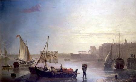 View on the Thames (panel) from James M. Burnet