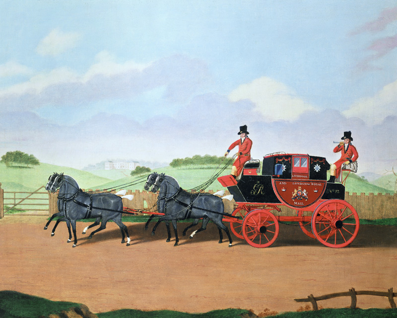 The Liverpool and London Royal Mail Coach from James Pollard