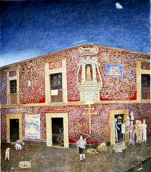 Twilight, Corner of the Piazza Loreto, Mexico City, 2004 (oil on canvas)  from  James  Reeve