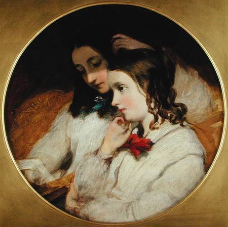 Study of Two Girls from James Sant