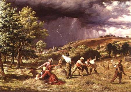 A Thunder Shower from James Thomas Linnell