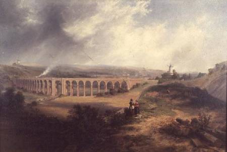 Rastrick's viaduct, London Road, Brighton from James Wilson Carmichael