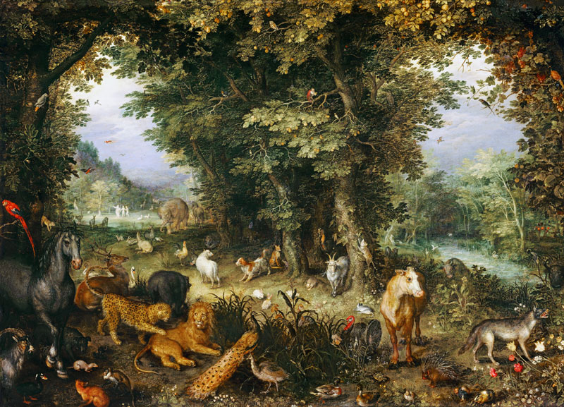 The earthly paradise. from Jan Brueghel d. Ä.