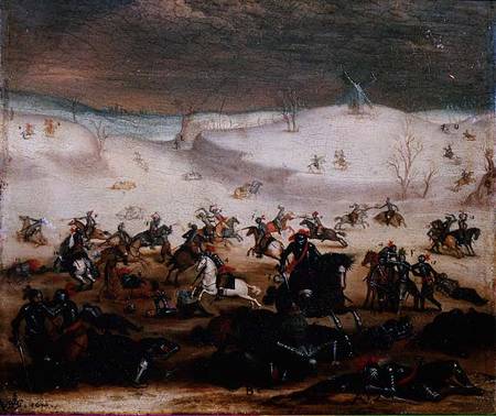 Battle Scene from Jan Brueghel d. Ä.