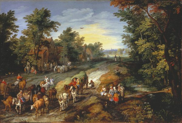 Jan Brueghel the Elder / Country Road from Jan Brueghel d. J.