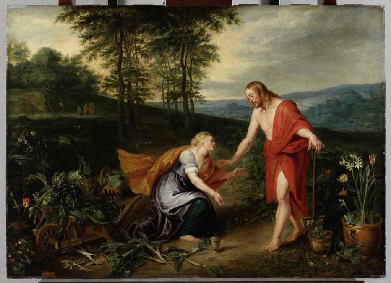 Noli me tangere (Erscheinung Christi als Gärtner vor Magdalena) from Jan Brueghel d. J.