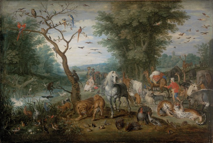 Paradise Landscape with Animals from Jan Brueghel d. J.