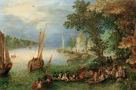 J.Brueghel d.E. / River Landscape / 1605