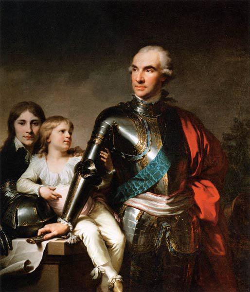 Portrait Graf Stanislaw Szczesny Potocki (1753-1805) with sons 