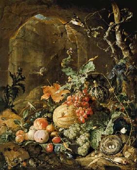 Great still life with the bird's nest
