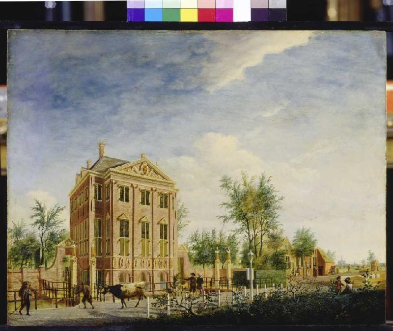 Ansicht von Haus Schwanenburg in Halfweg zwischen Haarlem und Amsterdam from Jan Ekels d. Ä.
