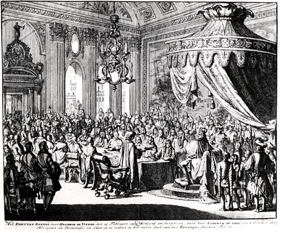 Revocation of the Edict of Nantes, on 22nd October 1685 from Jan Luyken