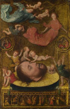 The Head of Saint John the Baptist, with Mourning Angels and Putti