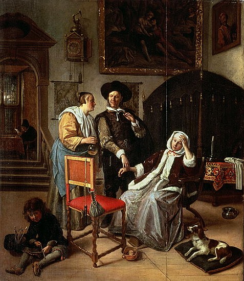 Physician''s Visit, c.1663-65 from Jan Havickszoon Steen